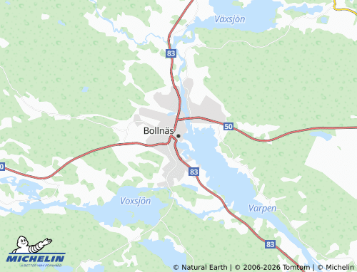 MICHELIN-Landkarte Bollnäs - ViaMichelin