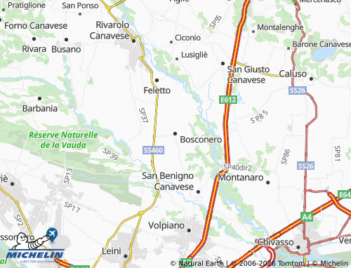 Mapa MICHELIN Bosconero - ViaMichelin