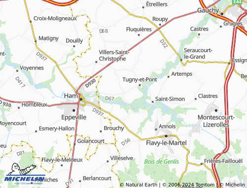 Duri Map Mapa MICHELIN Dury - ViaMichelin