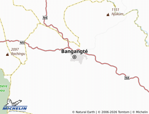 MICHELIN-Landkarte Bangangté - ViaMichelin