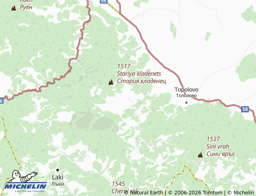 MICHELIN-Landkarte Dobrostan - ViaMichelin