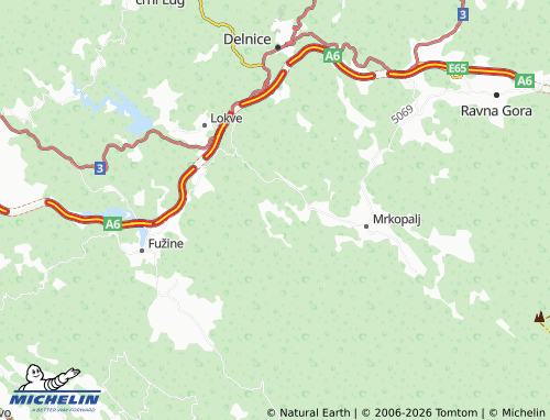 Mapa MICHELIN Brestova Draga - ViaMichelin