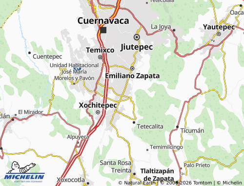 Mapa MICHELIN Tesoros de Tezoyuca - ViaMichelin