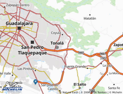 MICHELIN Real Tonalá map - ViaMichelin