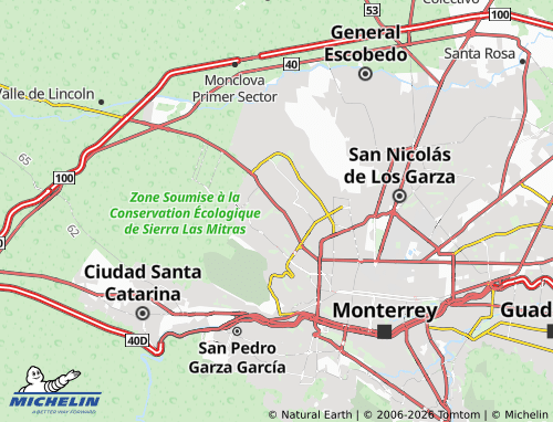Mappa MICHELIN Valle de Infonavit Primer Sector - ViaMichelin