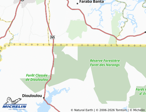 Mappa MICHELIN Tambakounda - ViaMichelin