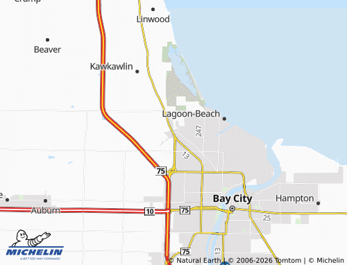 Mappa MICHELIN Kawkawlin Station - ViaMichelin