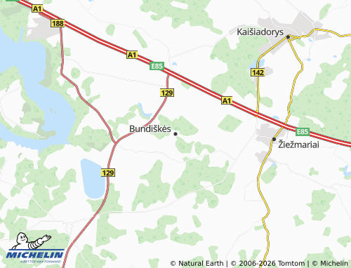 Mappa MICHELIN Bundiškės - ViaMichelin