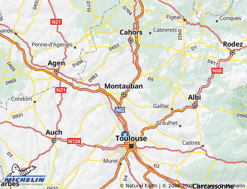 Mapa MICHELIN Tarn e Garona - ViaMichelin