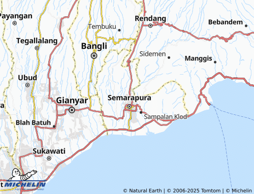 MICHELIN Semarapura Kaja map - ViaMichelin