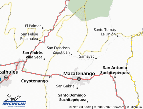 Mappa MICHELIN San Francisco Zapotitlán - ViaMichelin