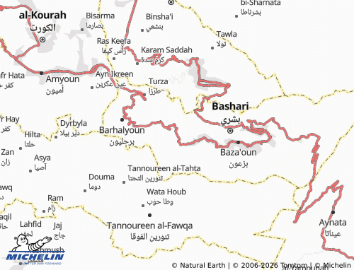 Carte MICHELIN Hadath al-Jubbah - ViaMichelin