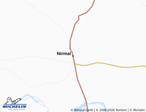 MICHELIN-Landkarte Nirmal - ViaMichelin