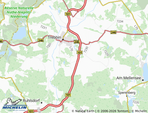 MICHELIN Klein Schulzendorf map - ViaMichelin