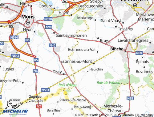 MICHELIN Vellereille-le-Sec map - ViaMichelin