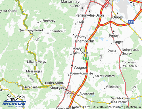 MICHELIN Morey-Saint-Denis map - ViaMichelin