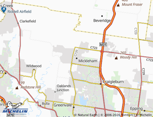 Mapa MICHELIN Mickleham - ViaMichelin