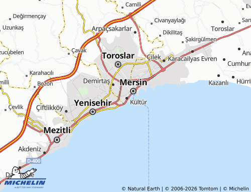 Mappa MICHELIN Kiremithane - ViaMichelin