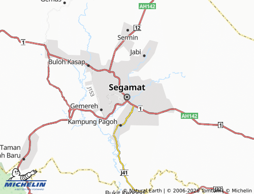 MICHELIN Segamat map - ViaMichelin