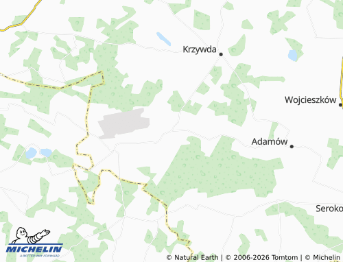 MICHELIN-Landkarte Jakubówka - ViaMichelin