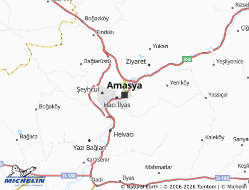 Mappa MICHELIN Amasya - ViaMichelin
