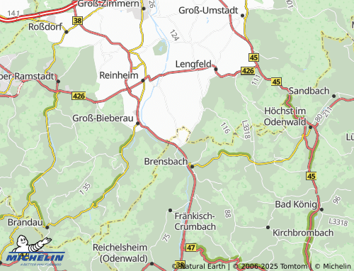 MICHELIN Hippelsbach map - ViaMichelin