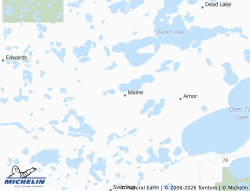 Kaart MICHELIN Maine - ViaMichelin