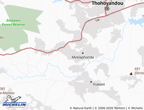 MICHELIN-Landkarte Khwekhwe - ViaMichelin