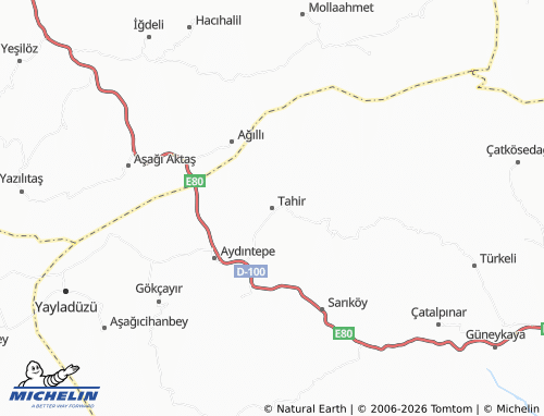 MICHELIN Tahir map - ViaMichelin