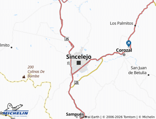 Mappa MICHELIN Las Flores - ViaMichelin