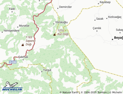 MICHELIN Karacaören map - ViaMichelin