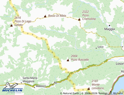 Mappa MICHELIN Comologno - ViaMichelin