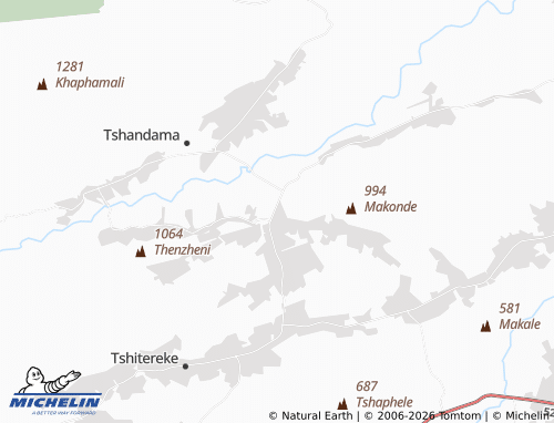 MICHELIN-Landkarte Thongwe SP - ViaMichelin