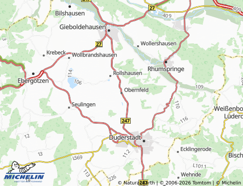 Mapa MICHELIN Obernfeld - ViaMichelin