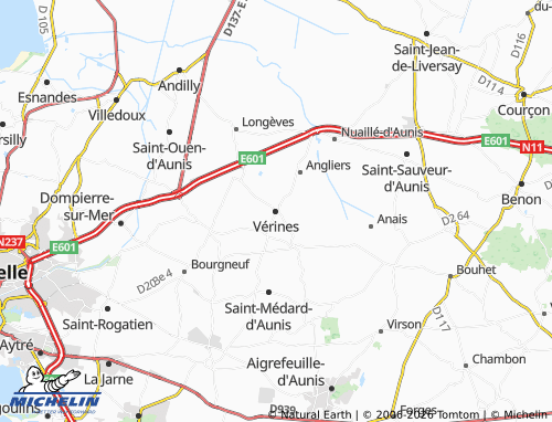 Mapa MICHELIN Vérines - ViaMichelin