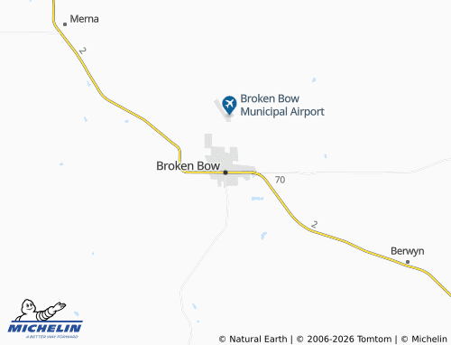 Mapa MICHELIN Broken Bow - ViaMichelin