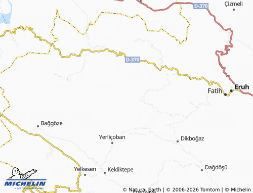 MICHELIN Akdiken map - ViaMichelin