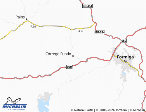 Mappa MICHELIN Córrego Fundo - ViaMichelin