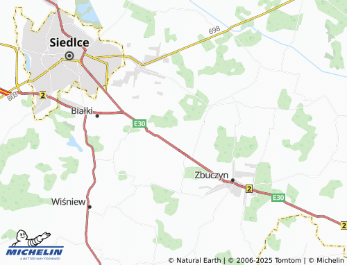 MICHELIN Ługi-Rętki map - ViaMichelin