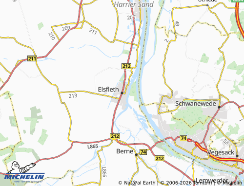 MICHELIN Elsfleth map - ViaMichelin