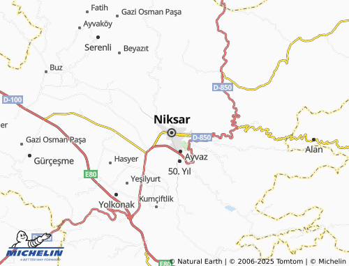 MICHELIN-Landkarte Kırkkızlar - ViaMichelin