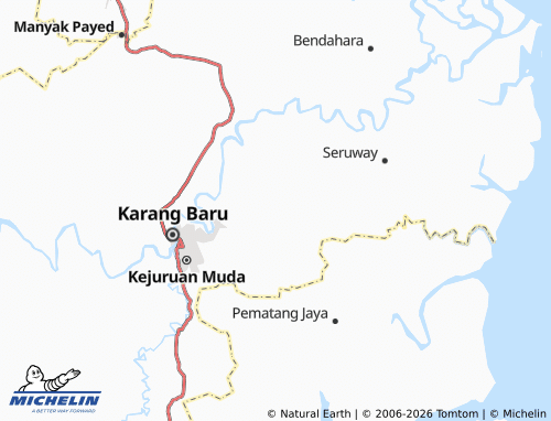 MICHELIN Jamur Jelatang map - ViaMichelin