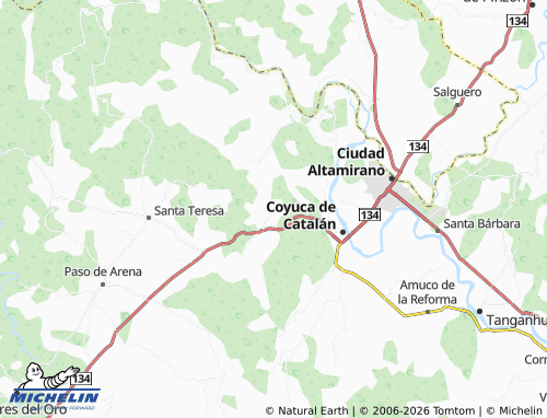 Mapa MICHELIN Santa Lucía - ViaMichelin