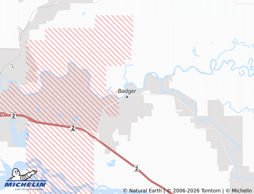 Mapa MICHELIN Badger - ViaMichelin