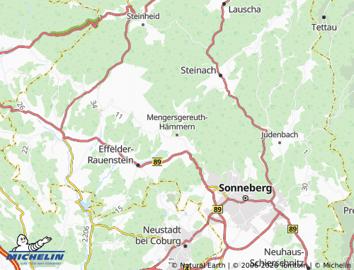 Mappa MICHELIN Mengersgereuth-Hämmern - ViaMichelin