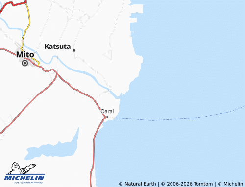 MICHELIN Naka-Minato map - ViaMichelin