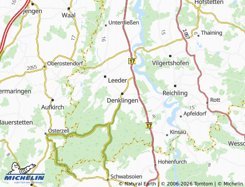 Mappa MICHELIN Denklingen - ViaMichelin