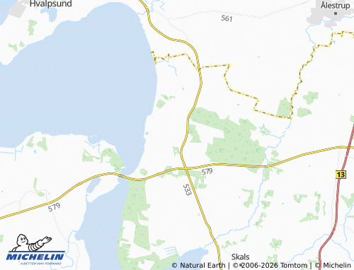 Kaart MICHELIN Ulbjerg - ViaMichelin