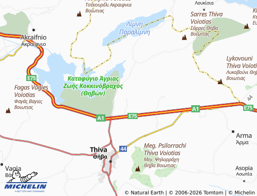 MICHELIN Evropaiko Chorio map - ViaMichelin