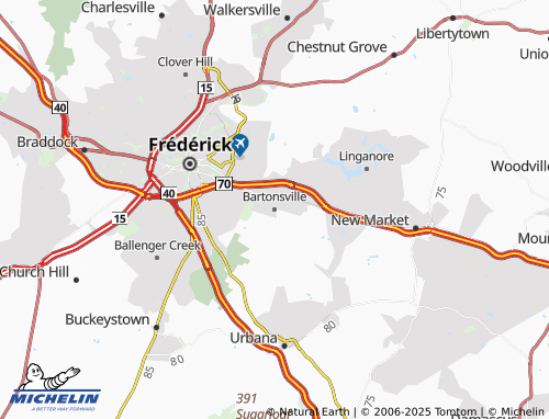 MICHELIN Bartonsville map - ViaMichelin